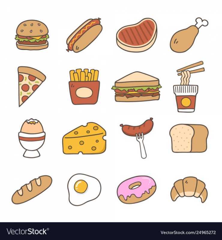 Нарисованная еда