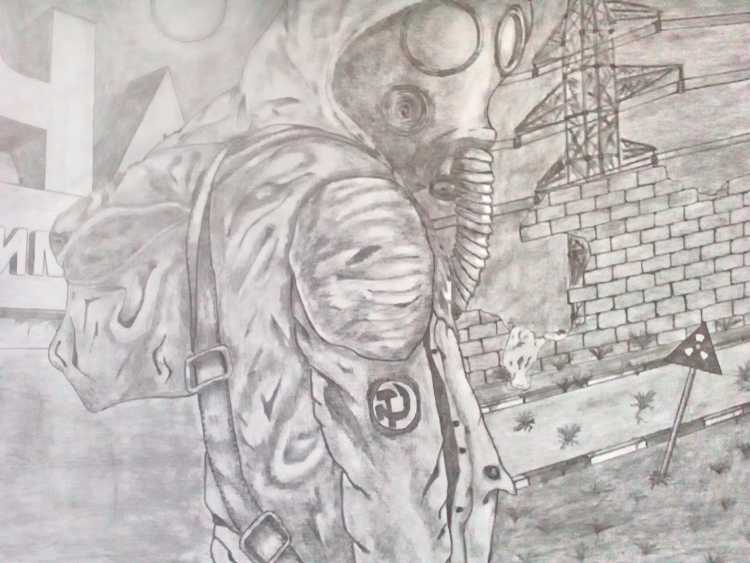 Метро 2033 Артем рисунок