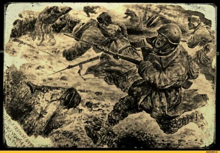 Сталинградская битва нарисованная в пейнте