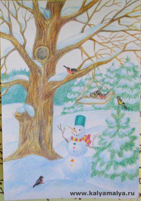 Иллюстрация на тему зима