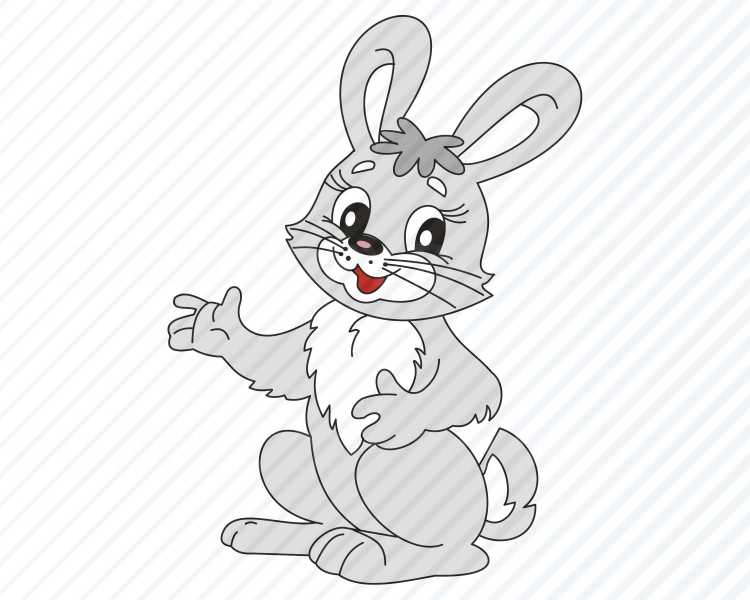 Пасхальный кролик мультяшный
