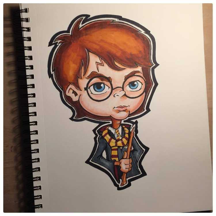 Гарри Поттер маркерами