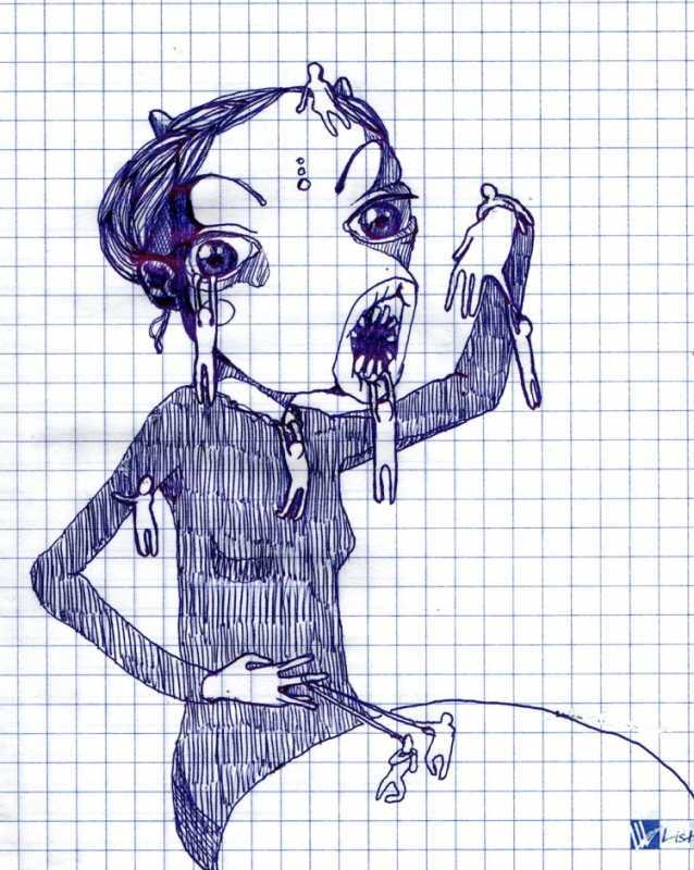 Рисовка ручкой