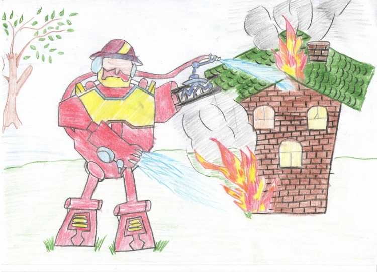 Робот рисунок для конкурса