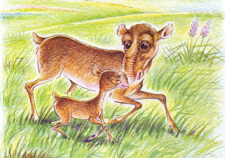 Сайгак живопись