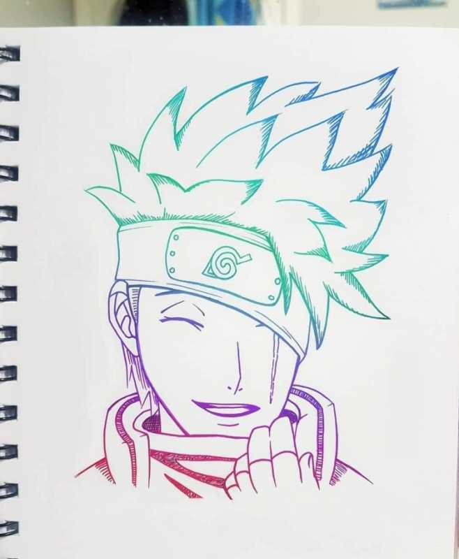 Раскраски Наруто Пейн