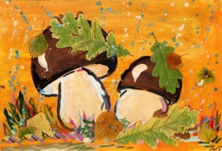 Детские рисунки на тему осень