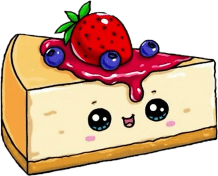 Рисунки для срисовки кусок торта