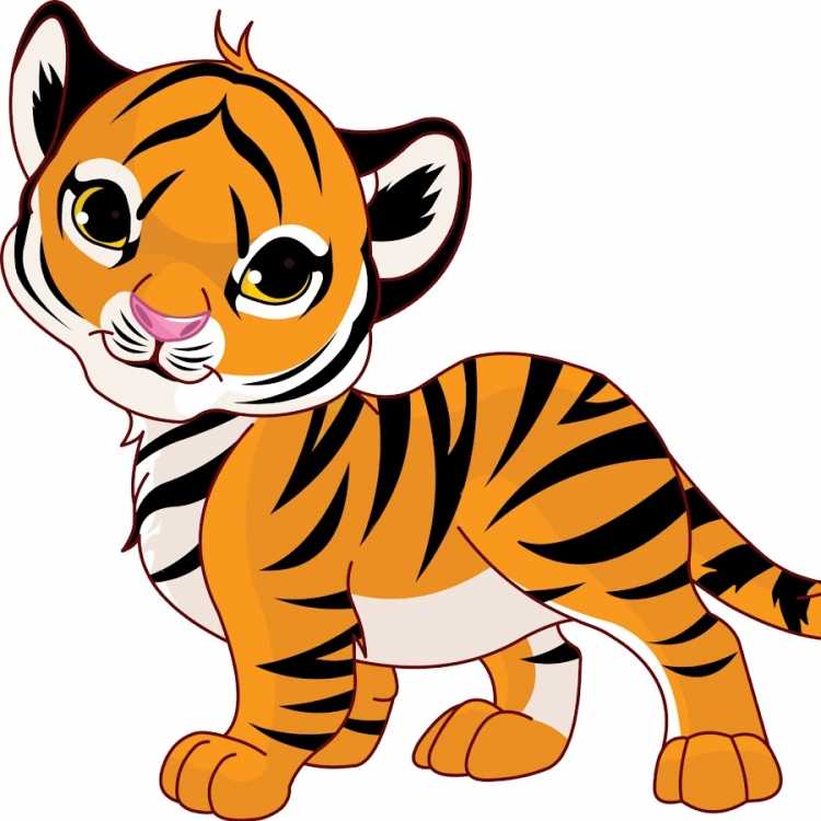 Тигр мультяшный