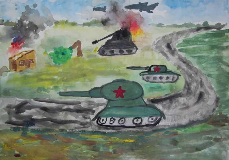 Детские рисунки о войне