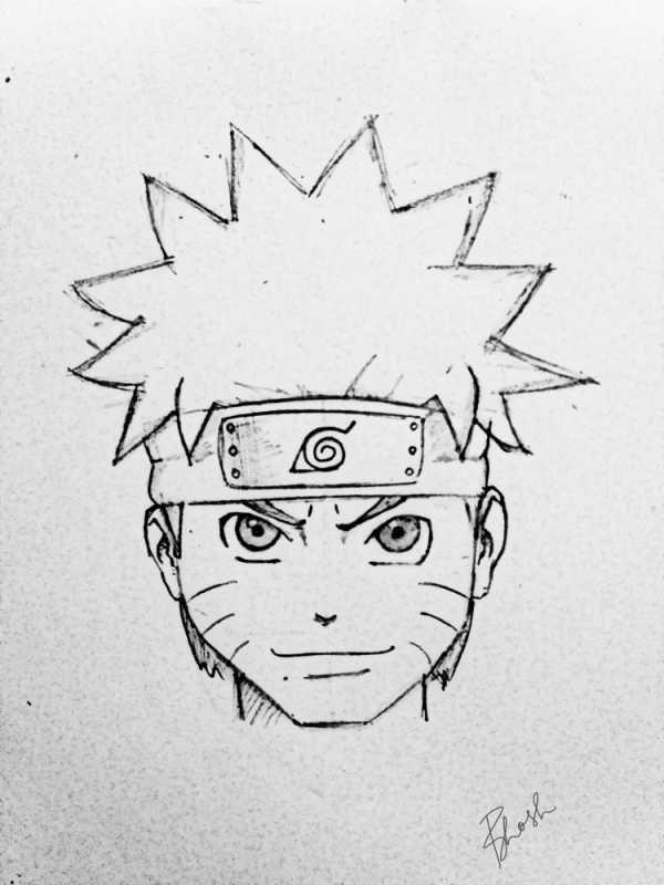 Аниме рисовка Наруто