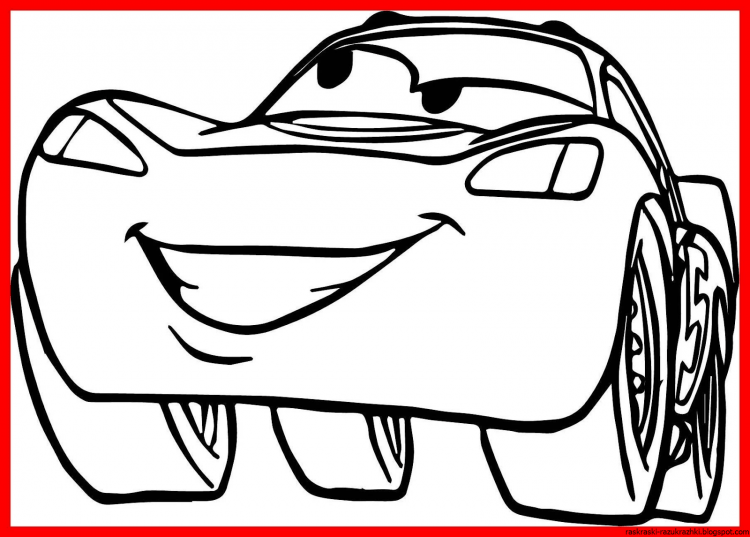 Молния Маккуин раскраска