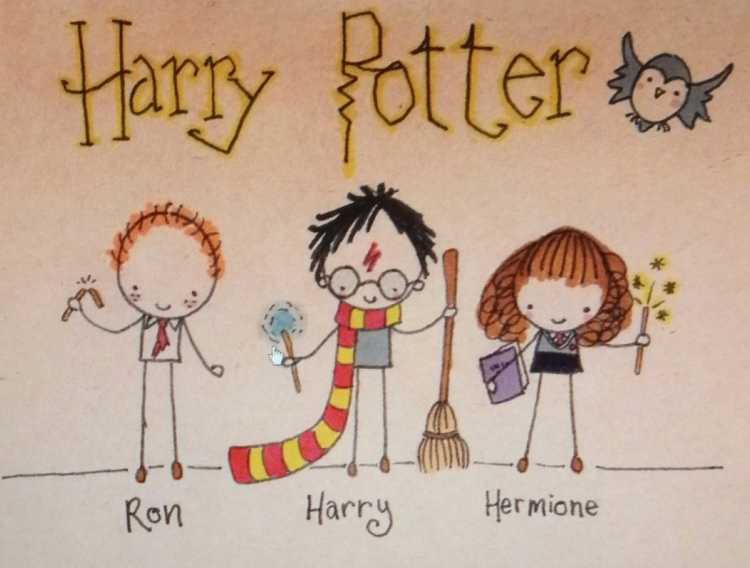 Рисунки в стиле Гарри Поттера