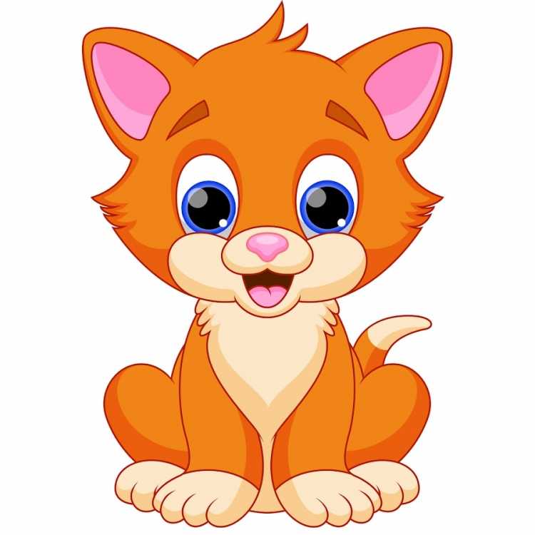 Мультяшные животные кошка