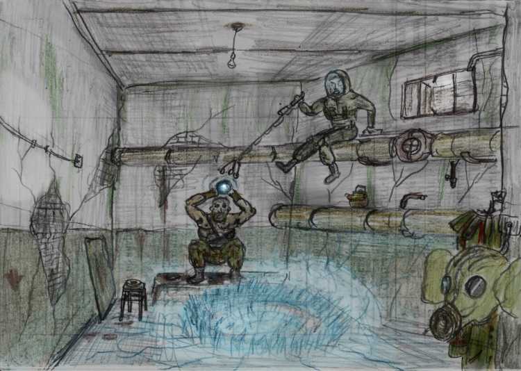 Сталкер рисунки