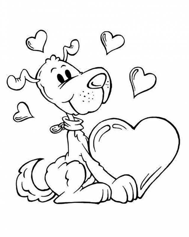 Раскраска сердечко