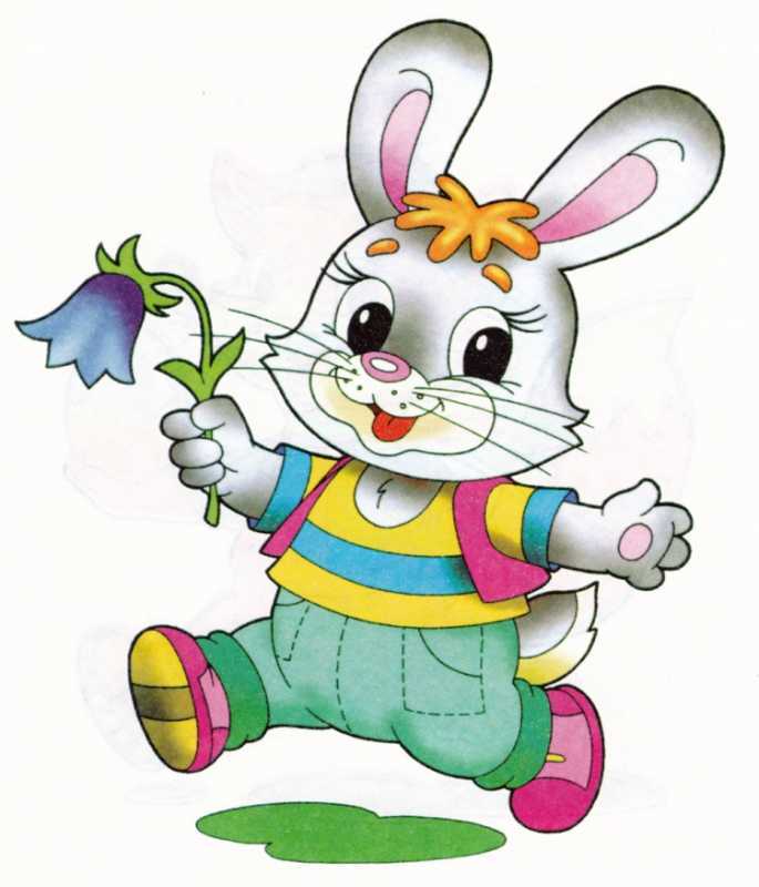 Раскраска зайчик