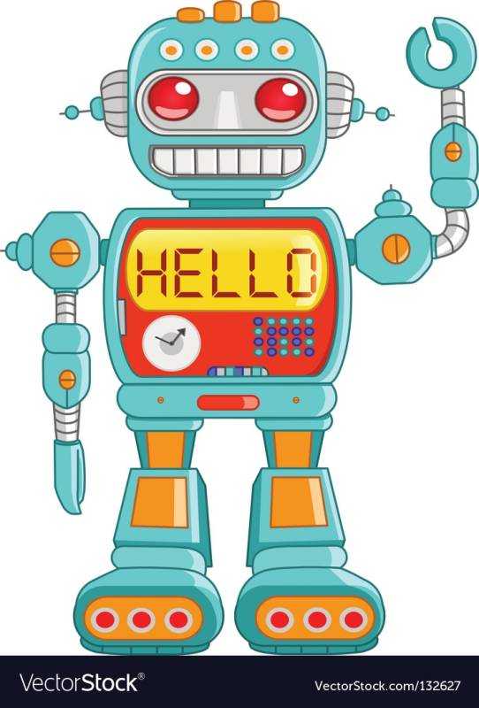 Маленький робот рисунок