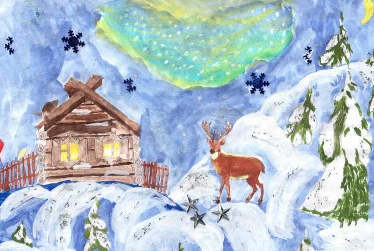 Зимняя сказка серебряное копытце