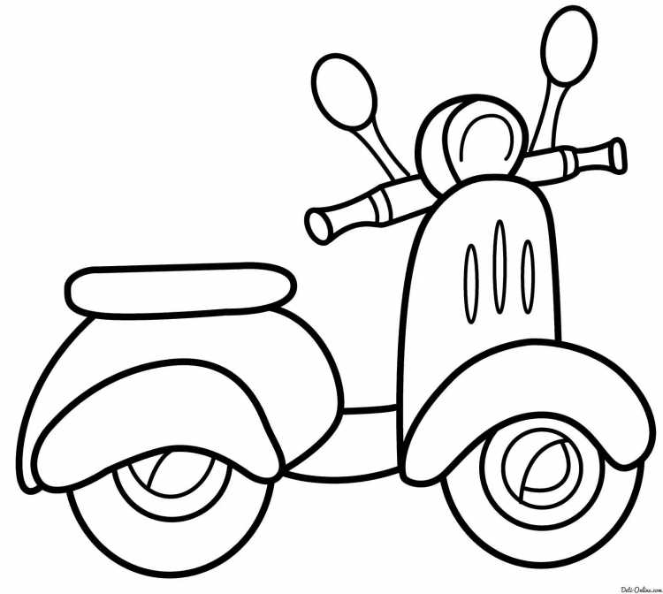 Раскраски для малышей транспорт