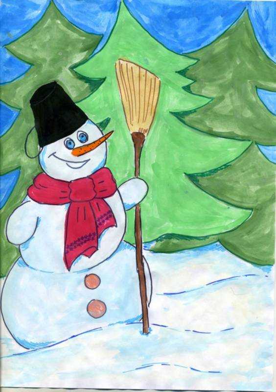 Зимние рисунки