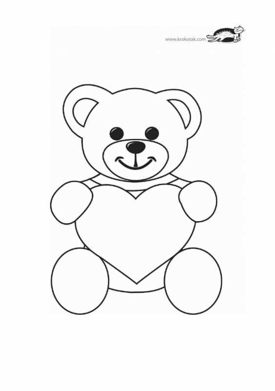 Раскраска. Медвежонок