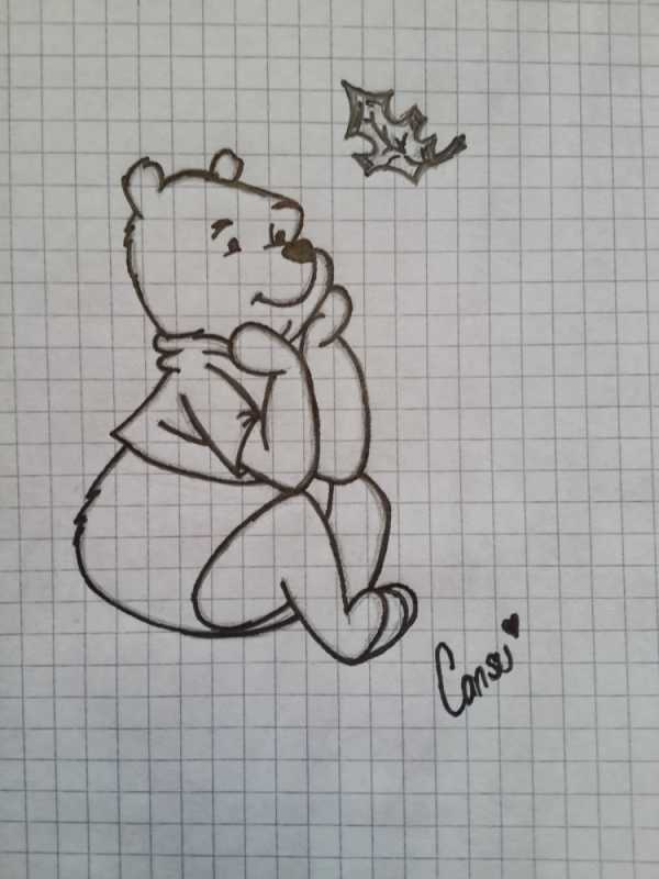 Лёгкие рисунки ручкой в тетради