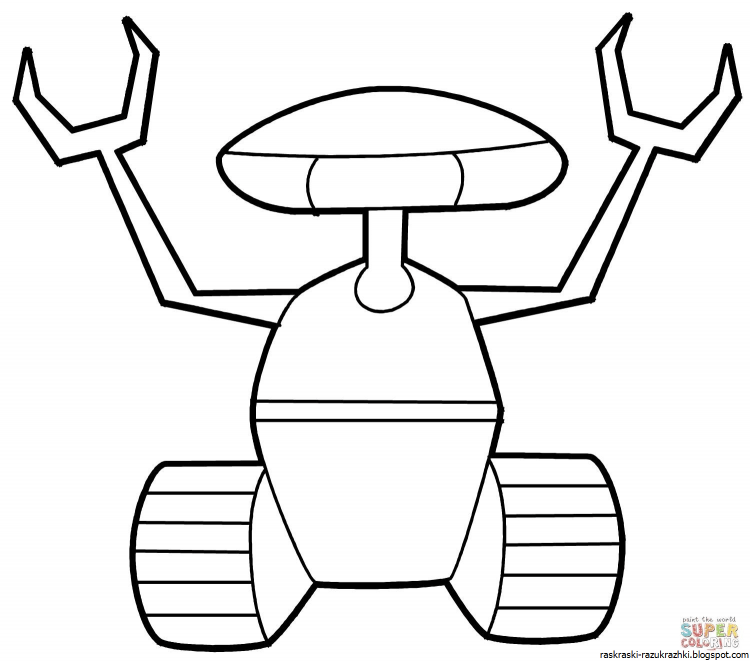 Раскраска Кренг робот