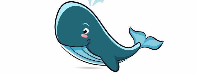 Кит мульт на белом фоне