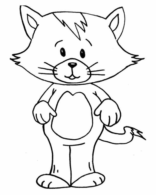 Котенок. Раскраска