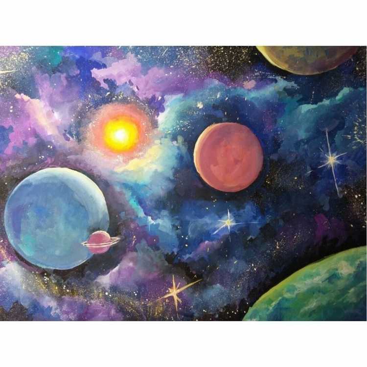 Космос красками