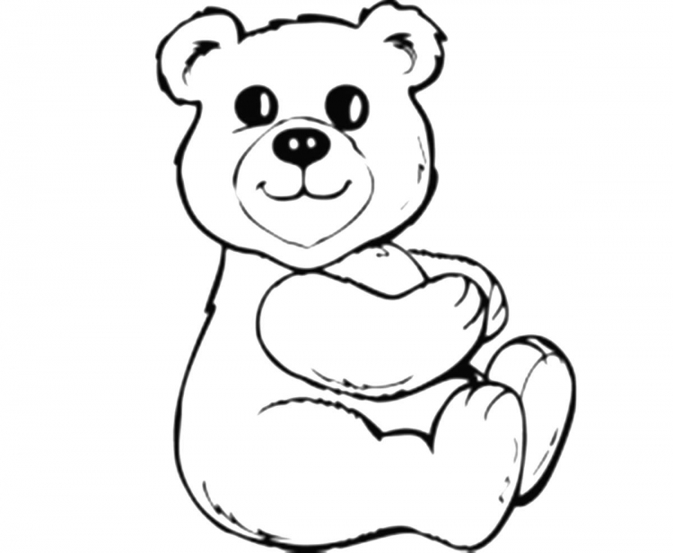 Медведь картинка раскраска