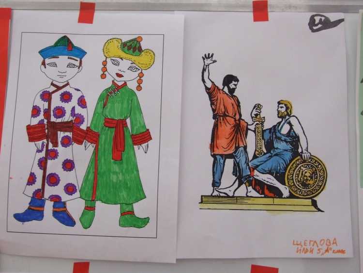 Выставка детских рисунков ко Дню народного единства