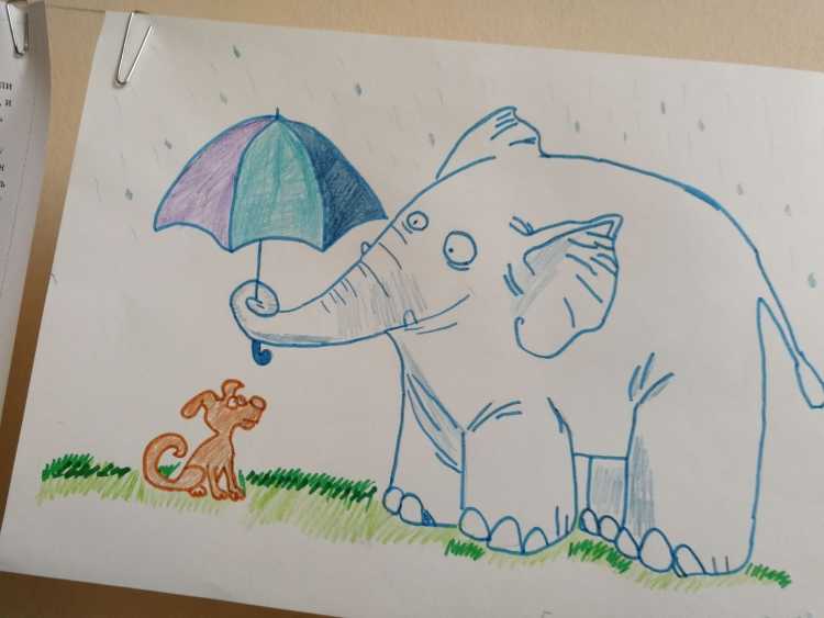 Добрый рисунок легкий