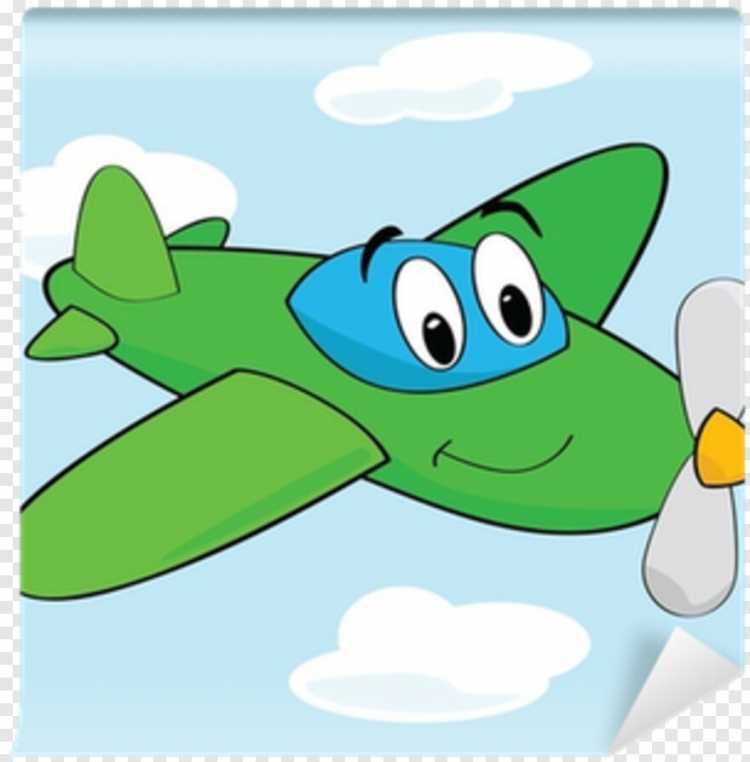 Карточка нарисованная самолет