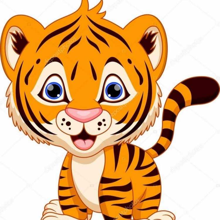 Тигрята мультяшные