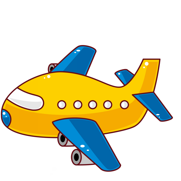 Самолет мультяшный