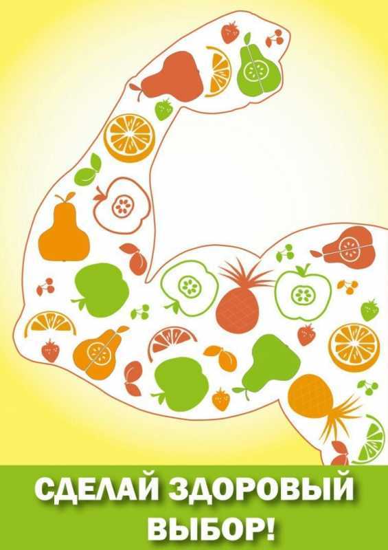 Постер здоровое питание