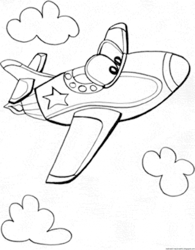 Детские раскраски самолет