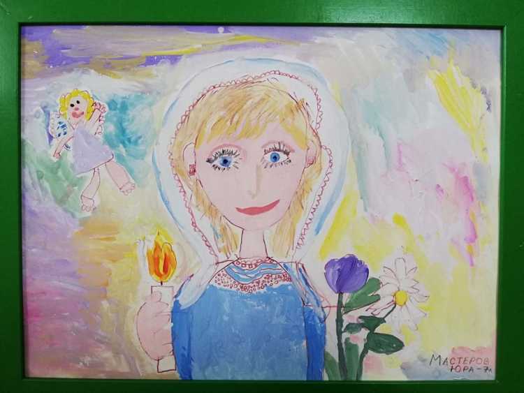 Рисунок мамы карандашом детский