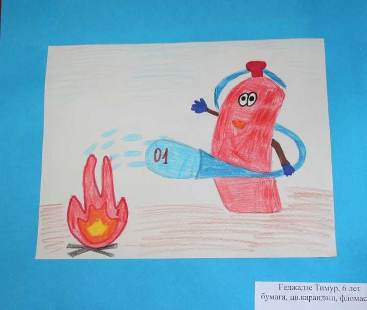 Рисунок на тему спички детям не игрушка