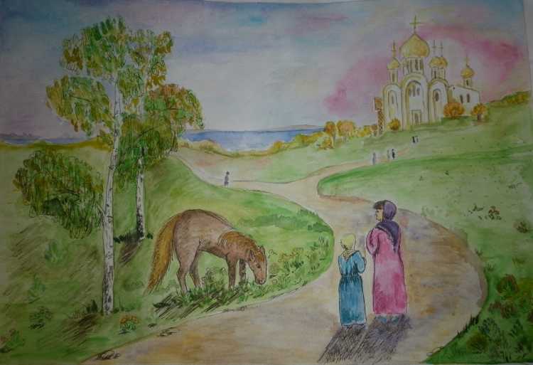 Рисунок на тему моя Родина