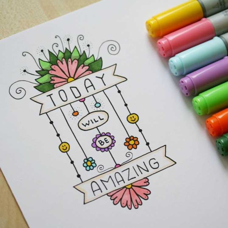 Рисование фломастерами и карандашами