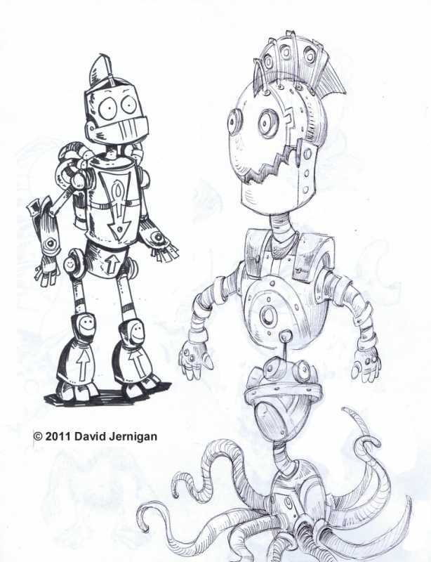 Нарисовать сложного робота