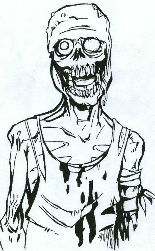 Скелеты арты карандашом