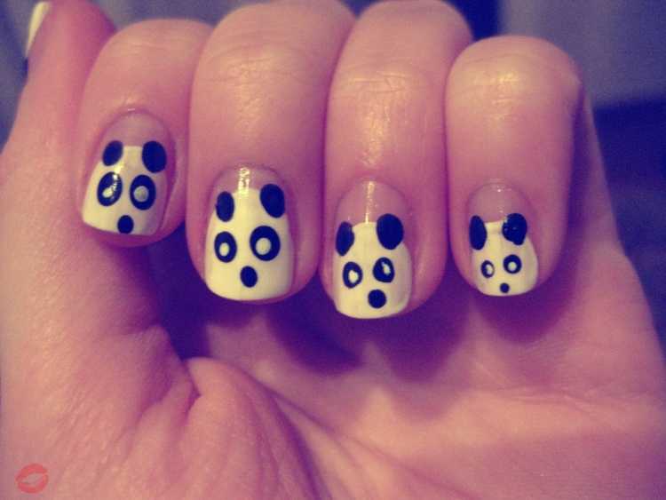Детский маникюр с узорами