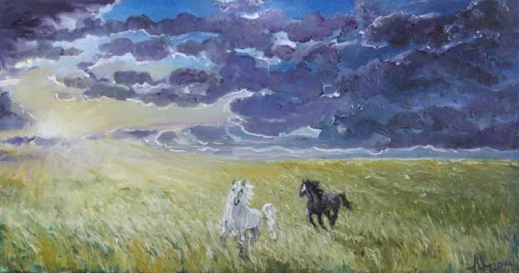 Красивые рисунки степь