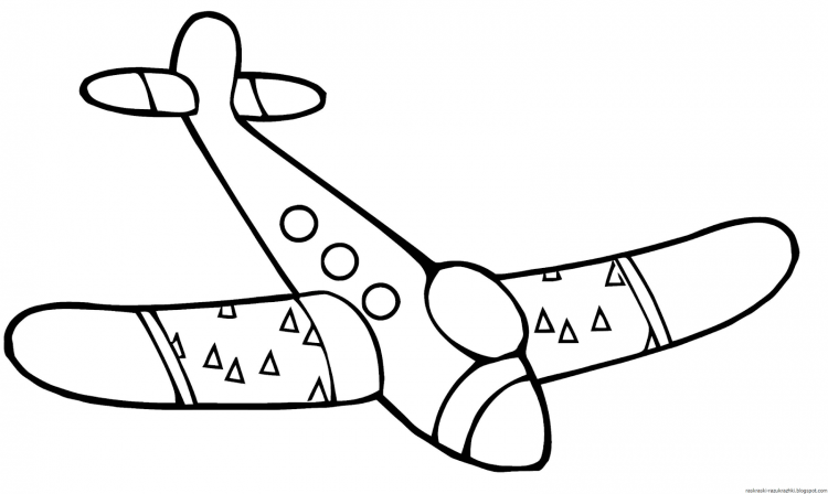Изображение самолета для детей