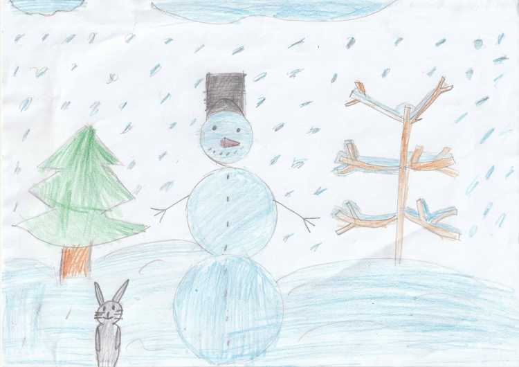 Рисунок Зимушка зима 3 класс