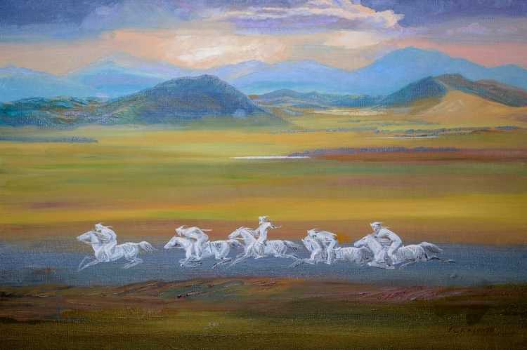 Хакасия картины Георгий Сагалаков